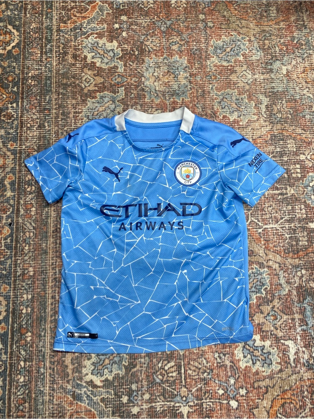 Puma Manchester City Kevin De Bruyne #17 kids soccer jersey size 5